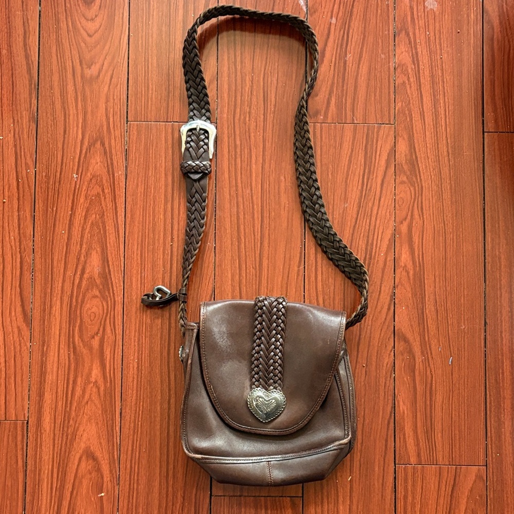 Brighton Brown Crossbody Bag with Braided Strap